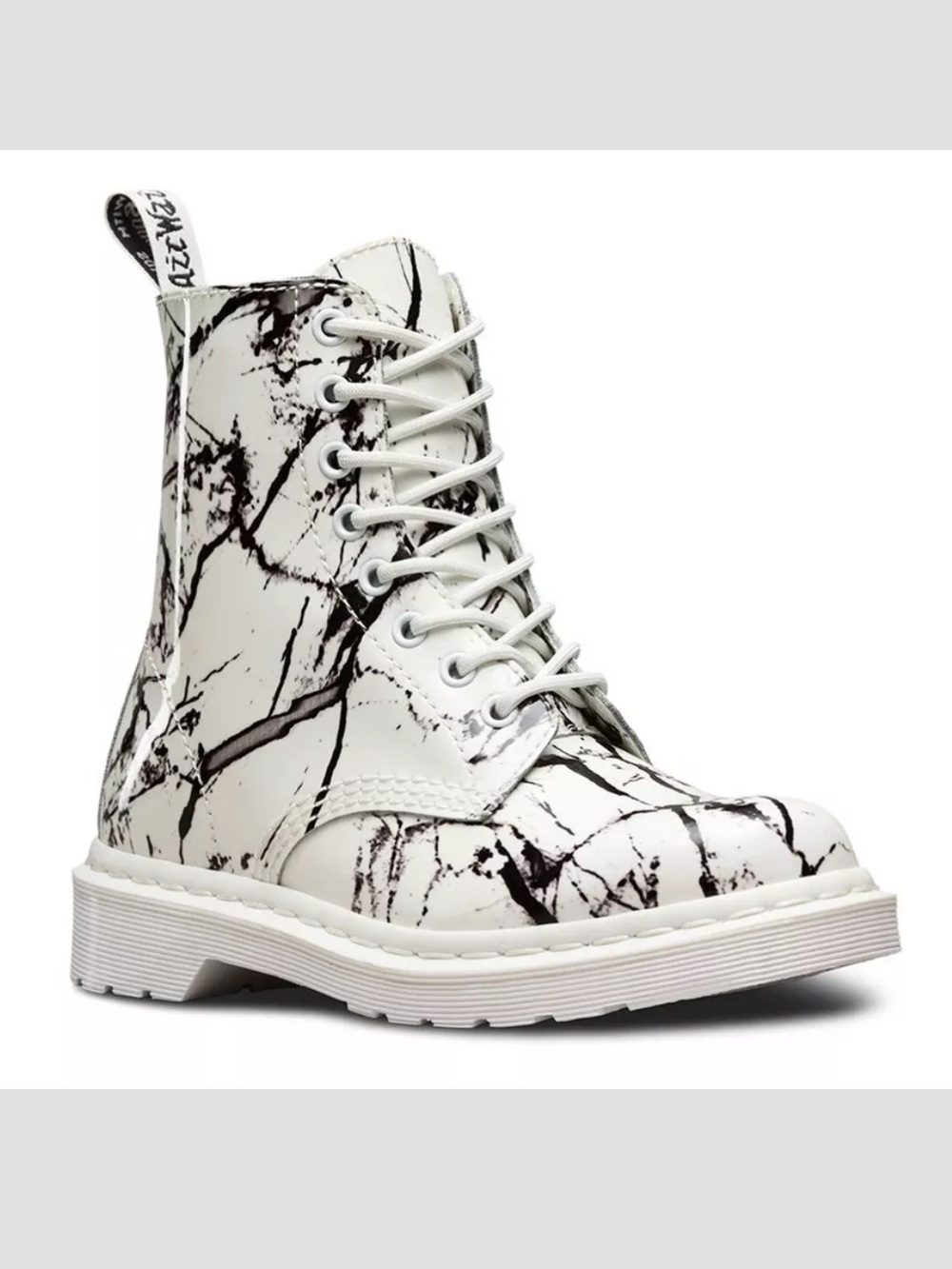 Dr. Martens 1460 Pascal Marble 8-Eye Lace-Up Boots